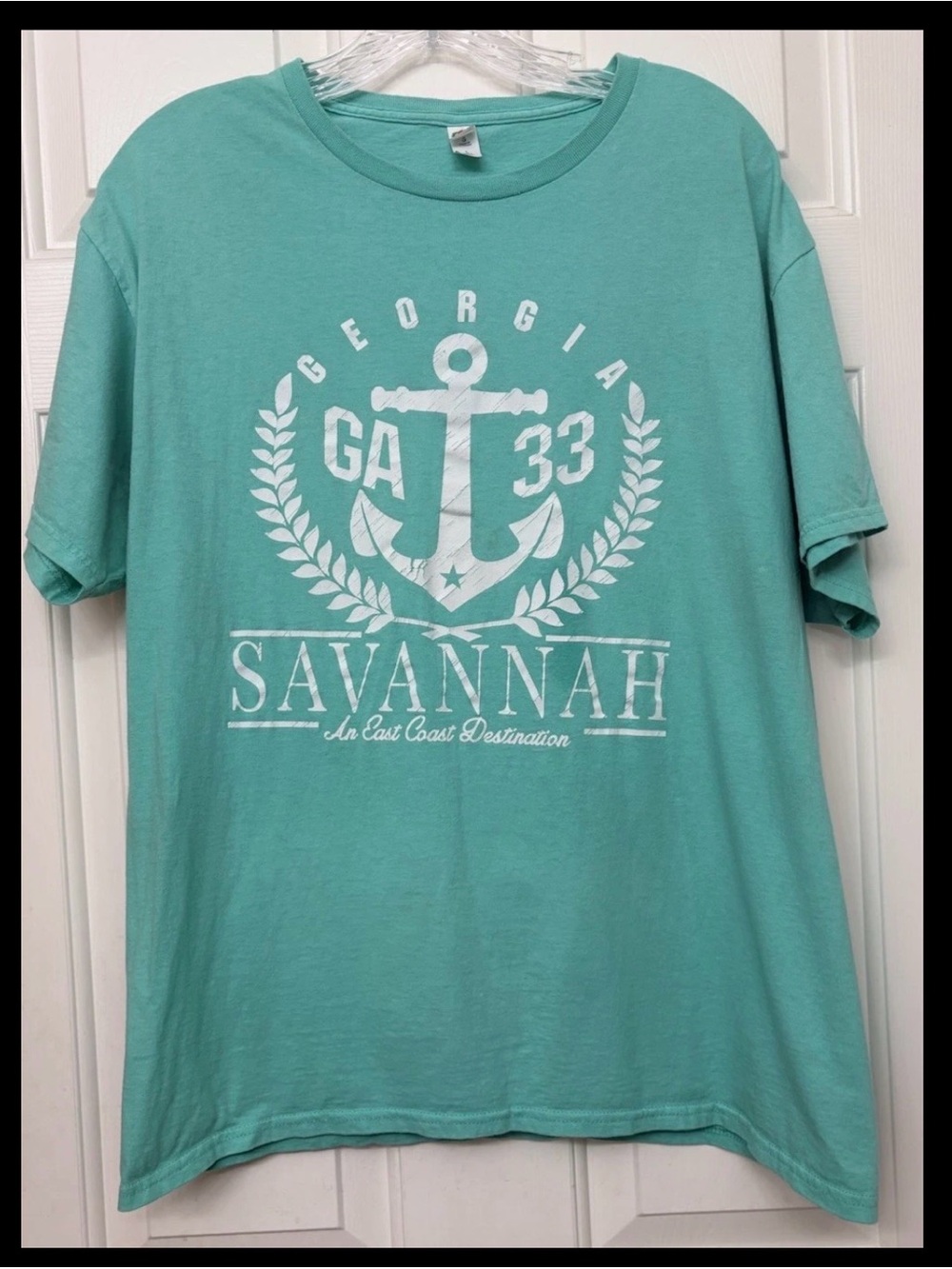 Fruit of the Loom HD Cotton Women’s L Green Savannah GA Anchor Coastal Grandma